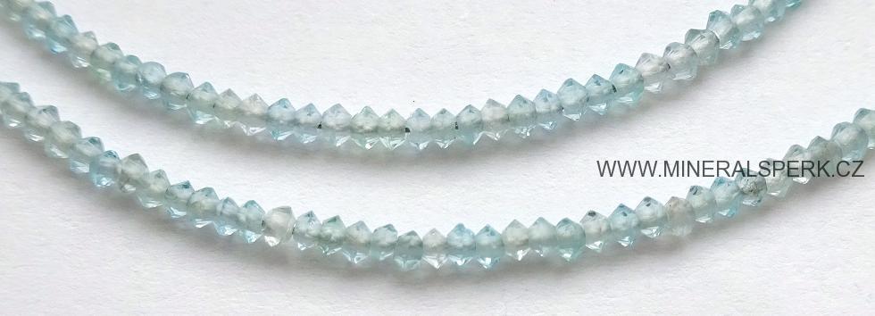 Elegantní náhrdelník z broušeného minerálu apatit