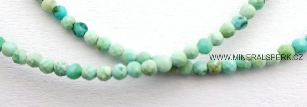 Elegantní náhrdelník z broušeného minerálu amazonit