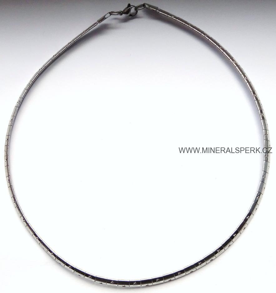 Řetízek - chirurgická ocel - 44cm - struna