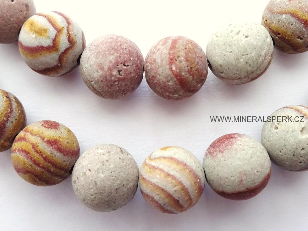 Elegantní náhrdelník z minerálu  porcelanit - mat