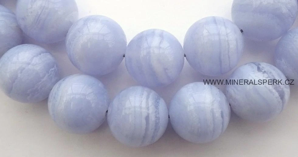 Elegantní náhrdelník z minerálu chalcedon - top kvalita