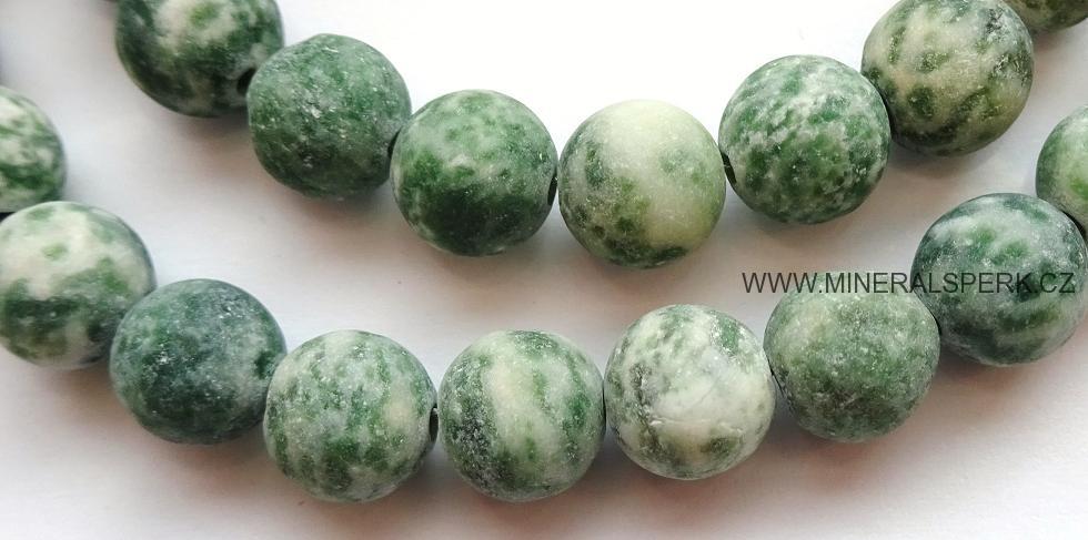 Elegantní náhrdelník z minerálu stromečkový achát - mat