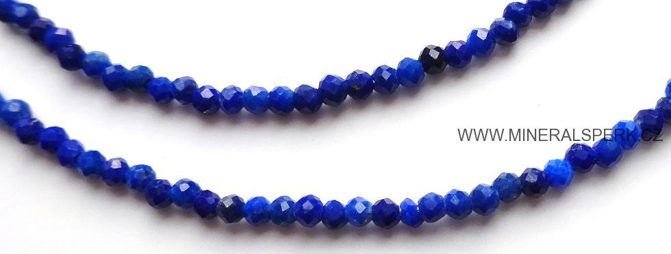 Elegantní náhrdelník z broušeného minerálu lapis lazuli