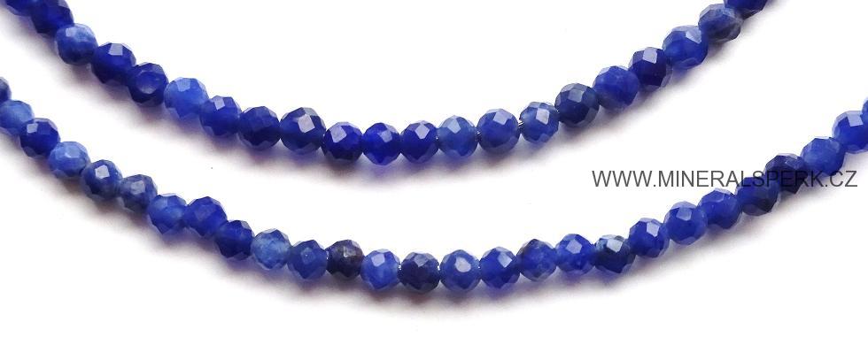 Elegantní náhrdelník z broušeného minerálu sodalit