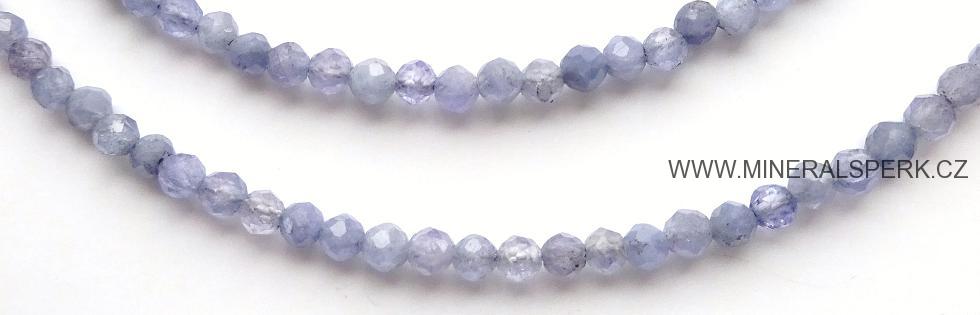 Elegantní náhrdelník z broušeného minerálu tanzanit