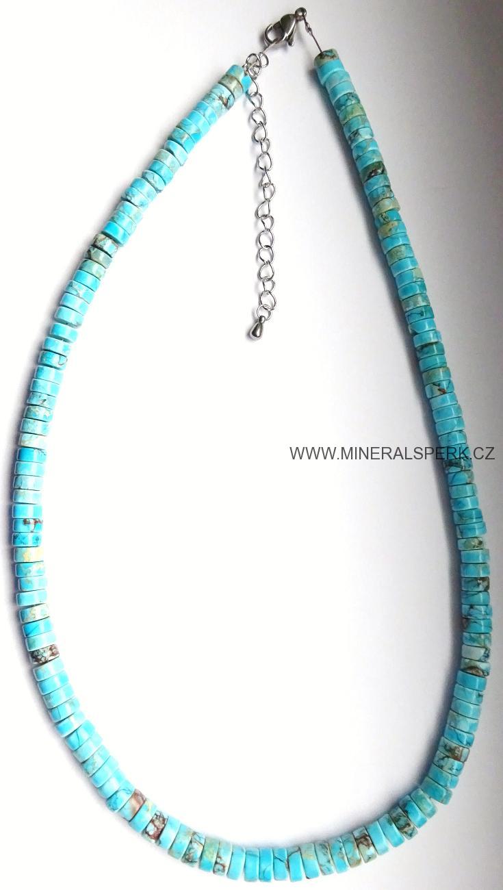 Elegantní náhrdelník z minerálu jaspis imperial
