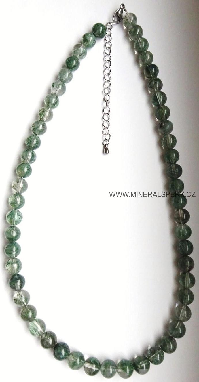 Elegantní náhrdelník z minerálu lodolit