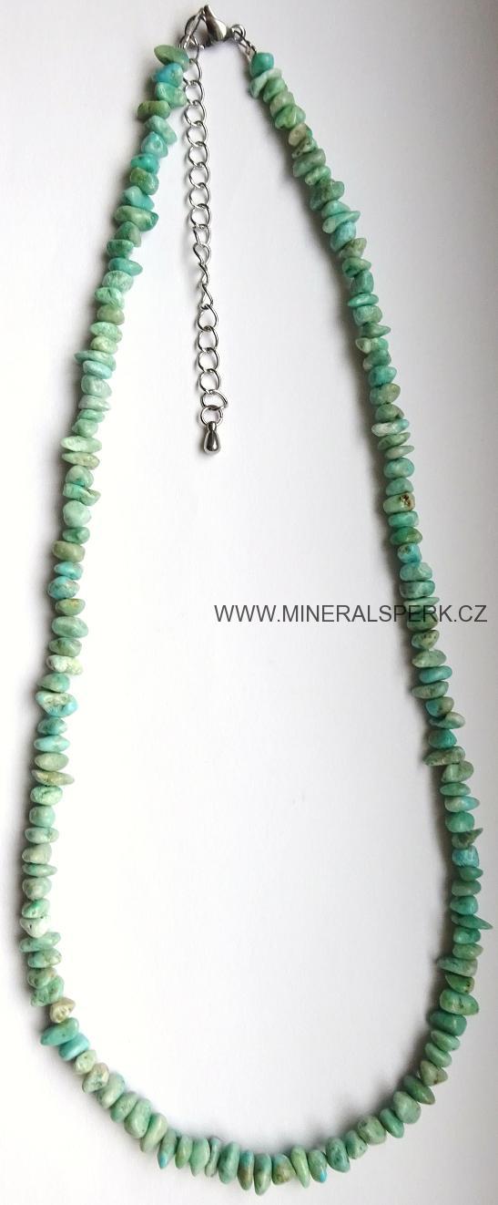 Elegantní náhrdelník z minerálu tyrkys