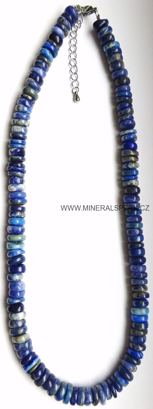 Elegantní náhrdelník z minerálu lapis lazuli a sodalit