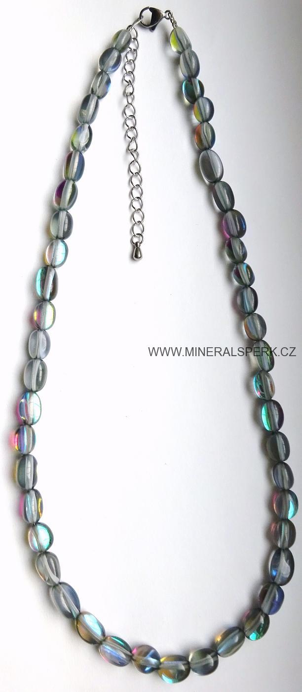 Elegantní náhrdelník z minerálu labradorit