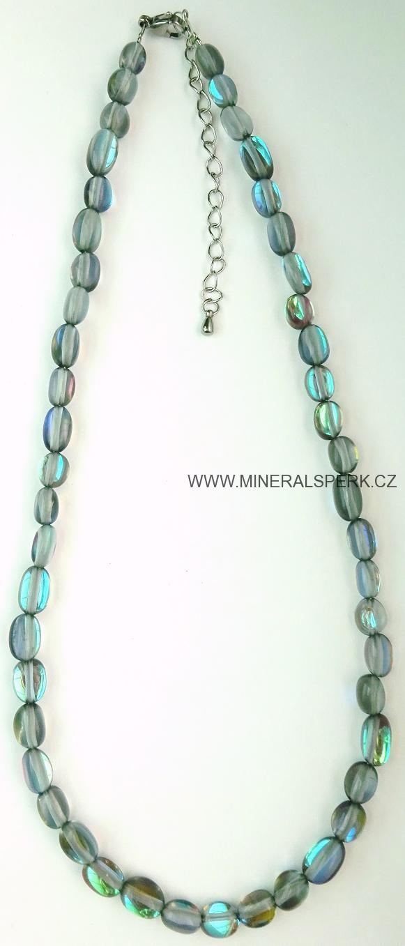 Elegantní náhrdelník z minerálu labradorit