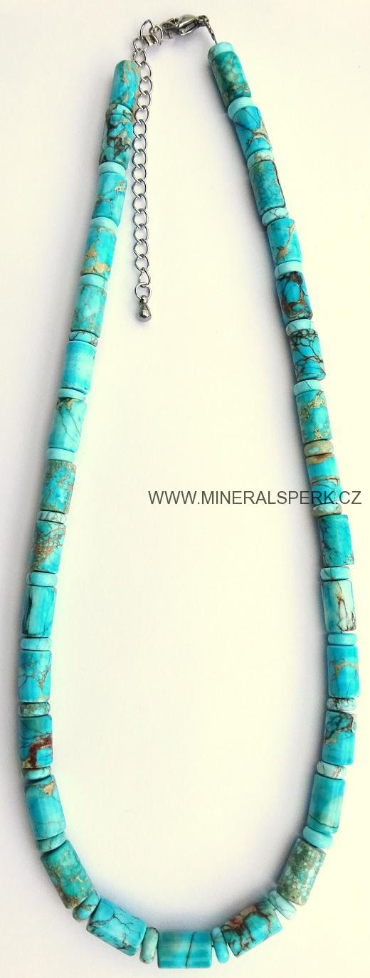 Elegantní náhrdelník z minerálu jaspis imperial