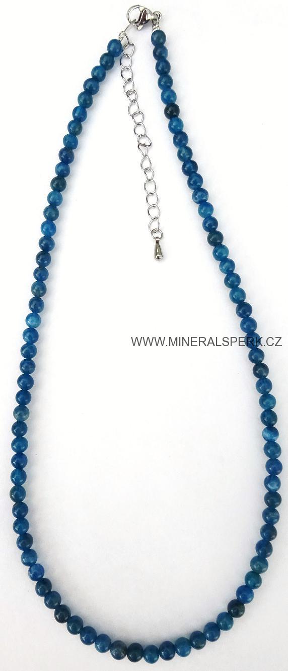 Elegantní náhrdelník z minerálu apatit