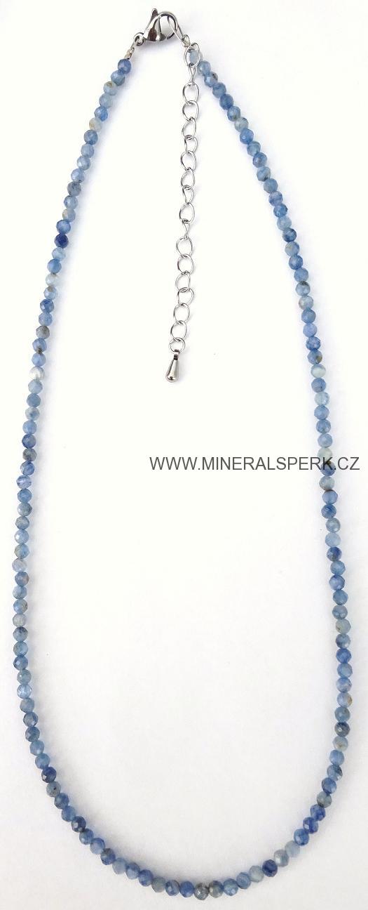 Elegantní náhrdelník z broušeného minerálu kyanit