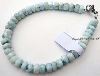 Luxusní náramek z minerálu larimar