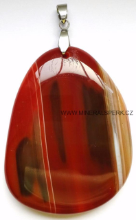 Přívěsek z minerálu karneolový achát