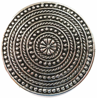 Elegantní brož - stříbrná
