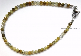 Elegantní náramek z broušeného minerálu labradorit