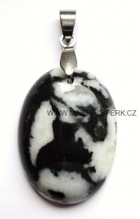 Přívěsek z minerálu jaspis zebra
