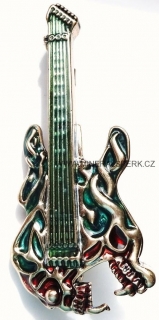 Elegantní brož - kytara