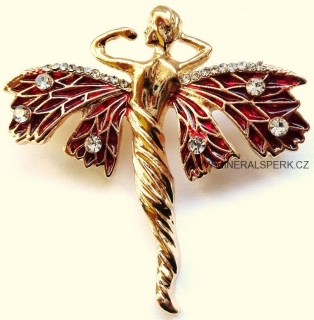 Elegantní brož - anděl 