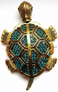Elegantní brož - želva