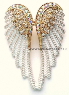 Elegantní brož - andělská křídla