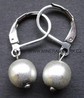 Elegantní náušnice z minerálu hematit