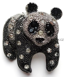 Elegantní brož - panda