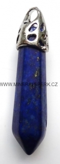 Přívěsek z minerálu lapis lazuli - krystal - kyvadlo