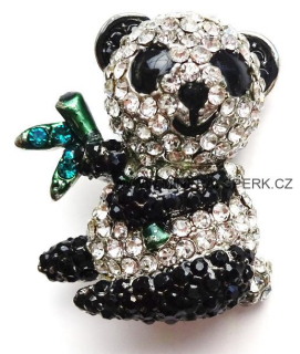 Elegantní brož - panda