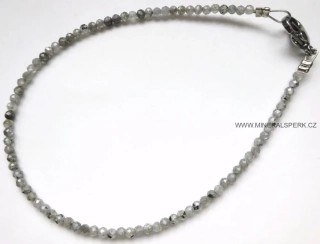 Elegantní náramek z broušeného minerálu přírodní zirkon