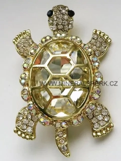 Elegantní brož - želva