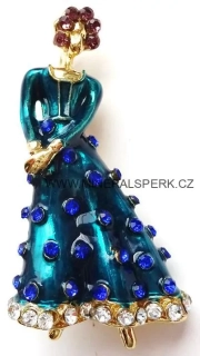 Elegantní brož - tanečnice - baletka