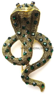 Elegantní brož - had - kobra