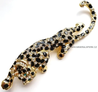 Elegantní brož - leopard