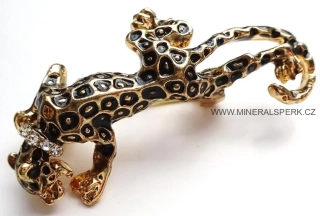Elegantní brož - leopard