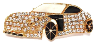 Elegantní brož - auto