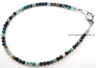 Elegantní náramek z broušeného minerálu šatukit