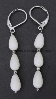 Elegantní náušnice z minerálu korál