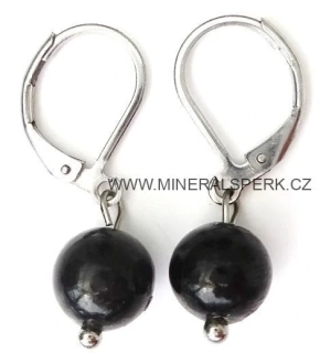 Elegantní náušnice z minerálu astrofylit