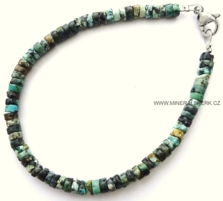 Elegantní náramek z minerálu africký tyrkys