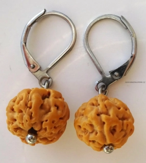 Elegantní náušnice rudraksha